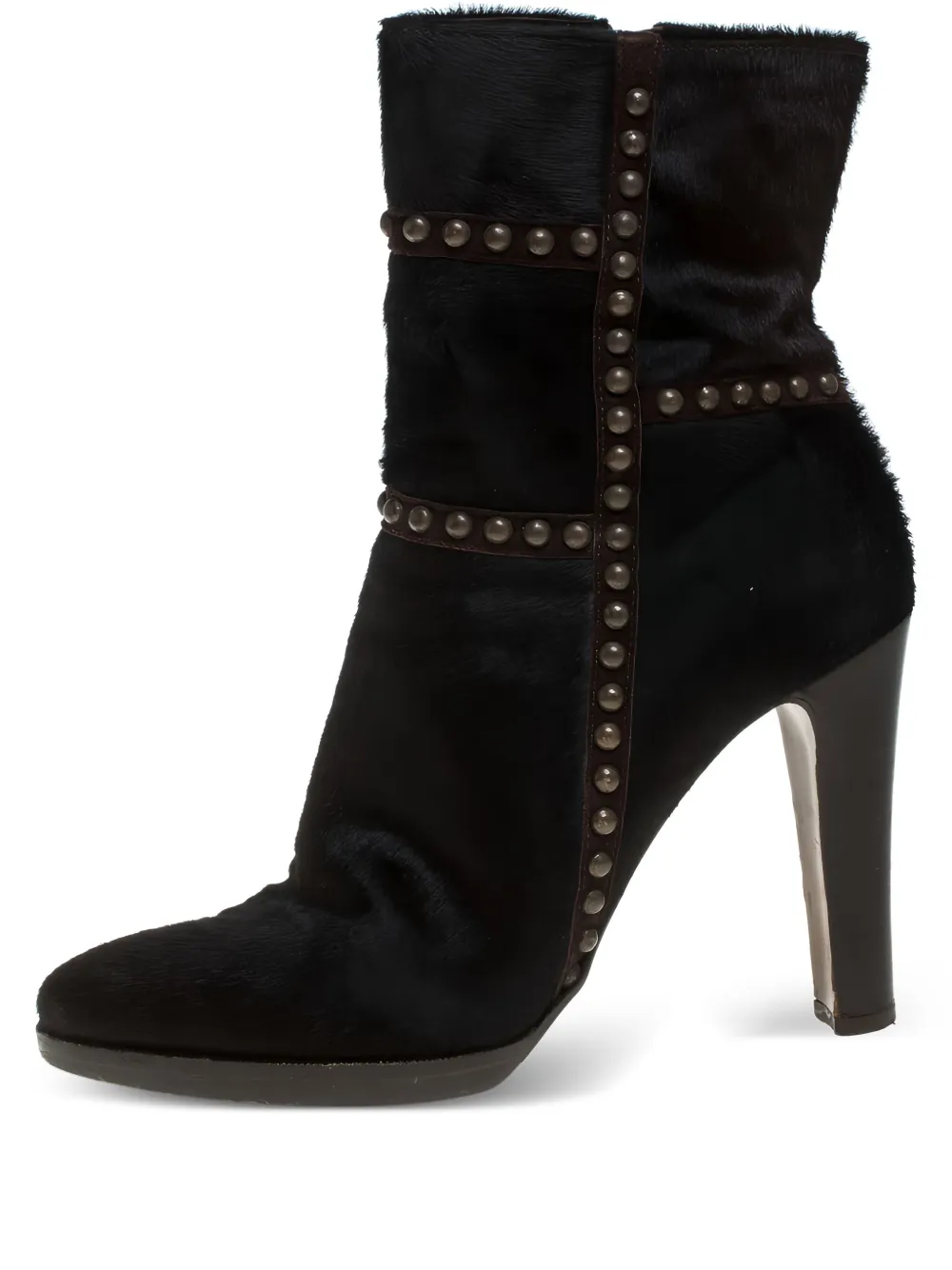 Le Silla Pre-owned 105mm studded boots | Brown | Image 1
