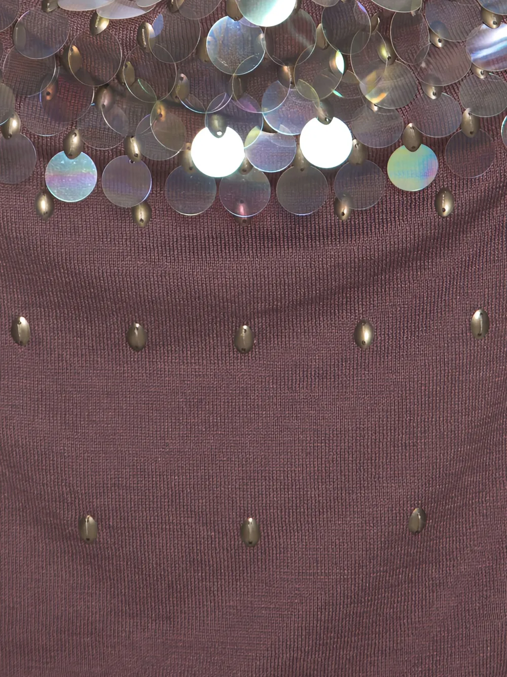 Escada Pre-Owned 2015 mouwloze jurk verfraaid met pailletten - Bruin