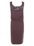 Escada Pre-Owned 2015s sleeveless sequin-embellished dress - Brown