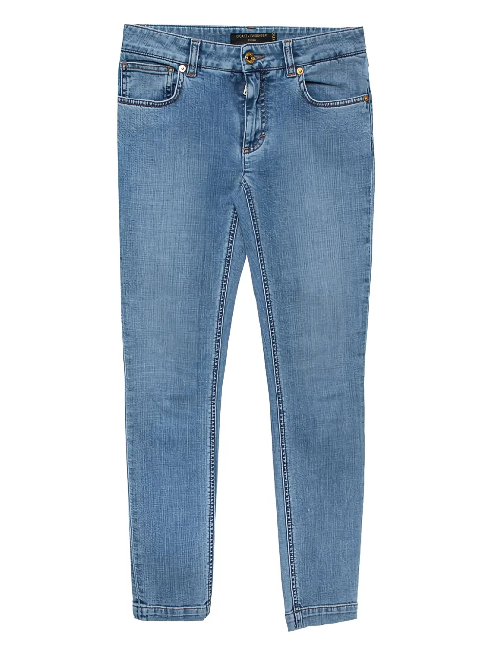 Dolce & Gabbana Pre-Owned logo-patch jeans | Blue | Image 1
