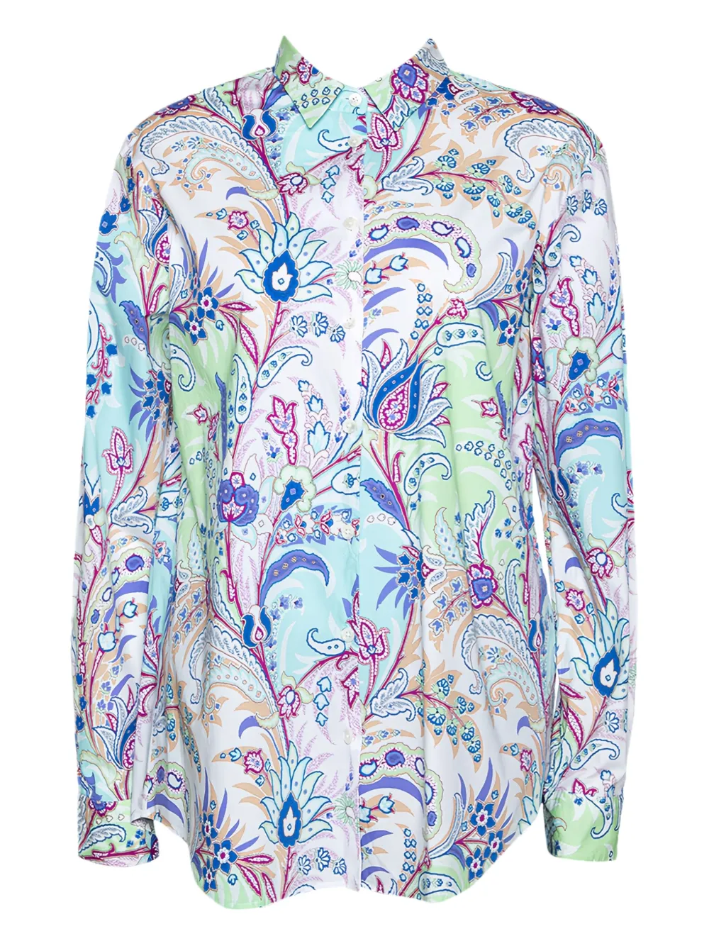 Etro Pre-Owned paisley-motif shirt | Blue | Image 1