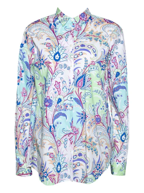 Etro Pre-Owned camisa con motivo de cachemira