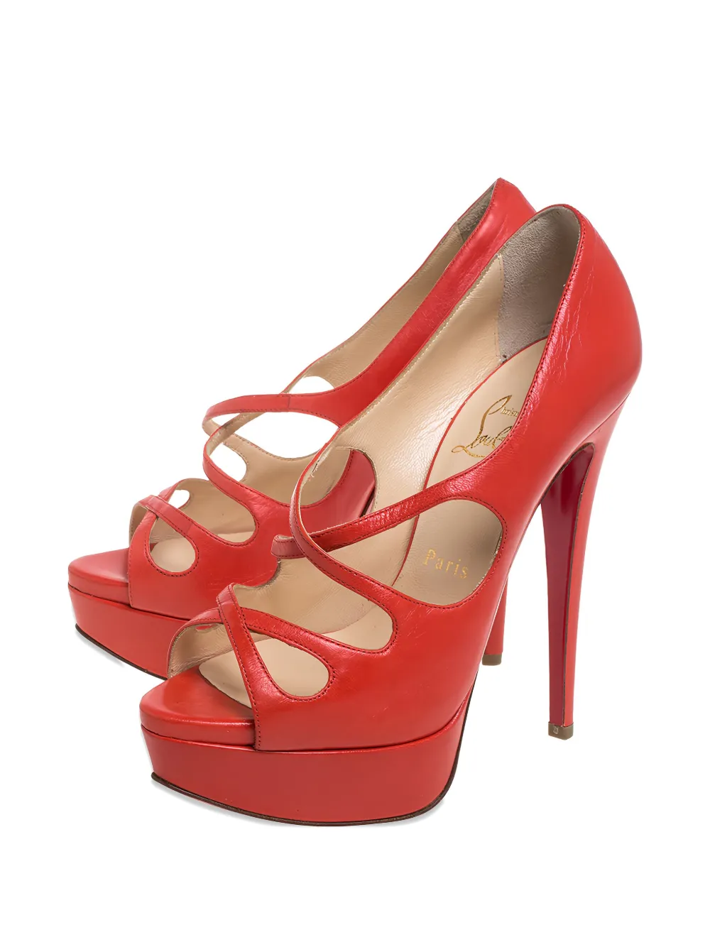 Christian Louboutin Pre-Owned 2023 140 mm Mademoi pumps - Oranje