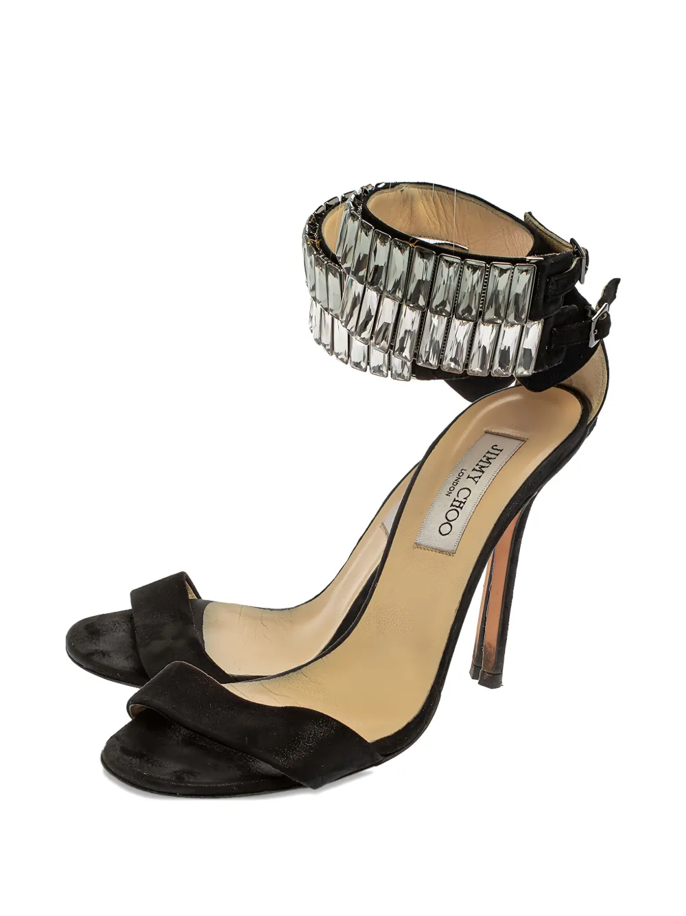 Jimmy Choo Pre-Owned Leren sandalen - Zwart