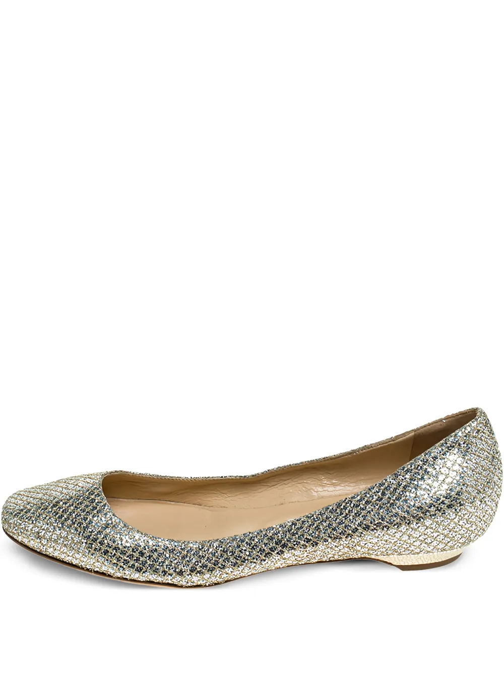 Jimmy Choo Pre-Owned flats con glitter | dorado | Image 1