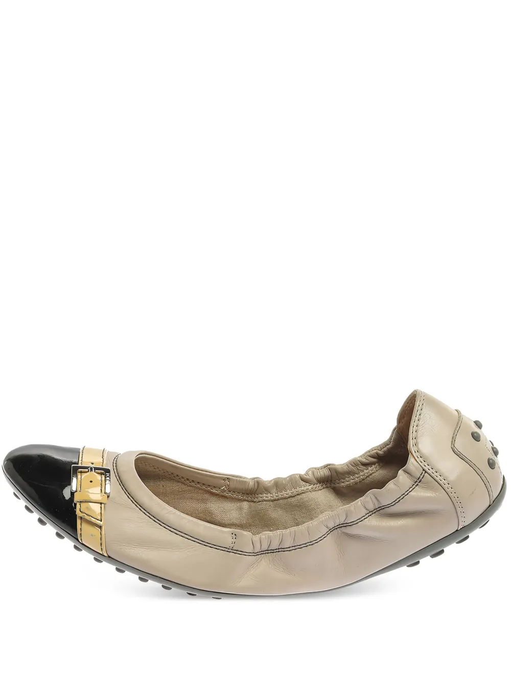 Tod's バックル レザーフラットシューズ - ニュートラル Tod's バックル レザーフラットシューズ - ニュートラル