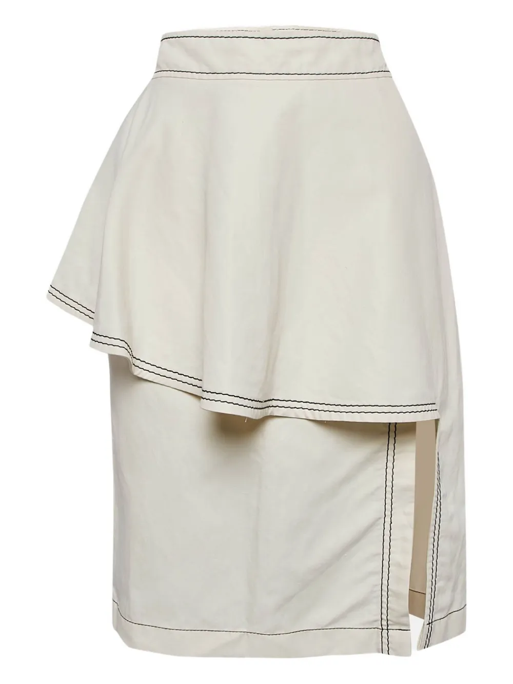 Stella McCartney Pre-Owned asymmetrical ruffle skirt | White | Image 1