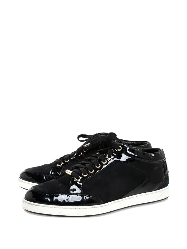 Jimmy Choo Pre-Owned Miami Sneakers Black FARFETCH JO