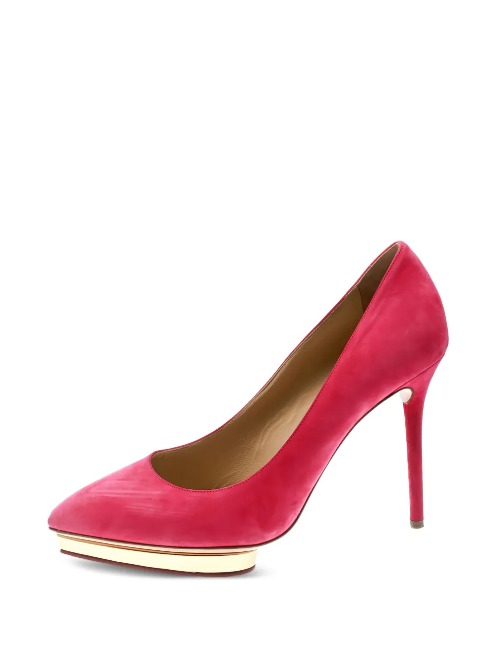 Charlotte Olympia Pre-owned 110 mm Dotty pumps met plateauzool - Roze
