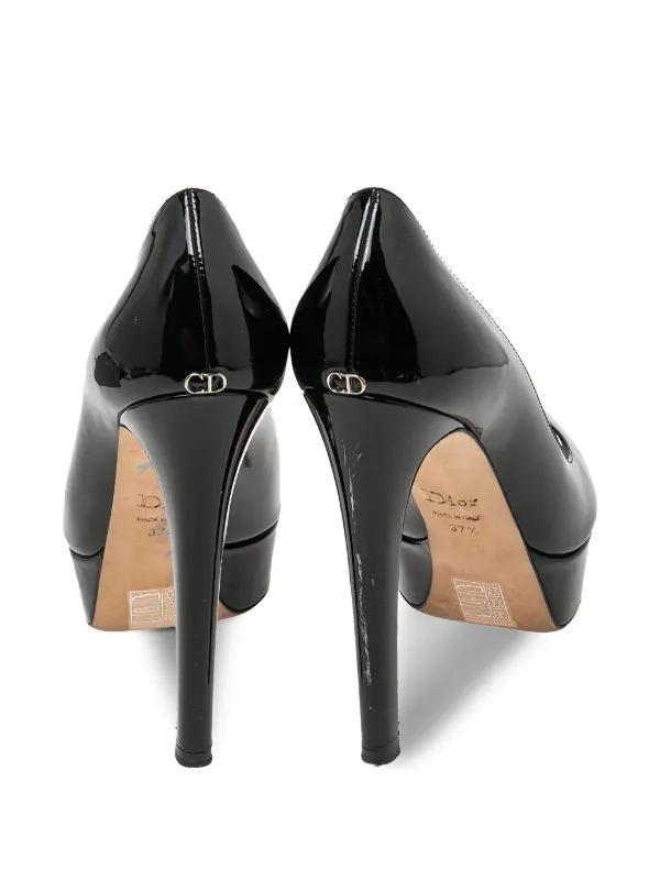 Christian Dior Pre-Owned フローラル パンプス 140mm | ブラック