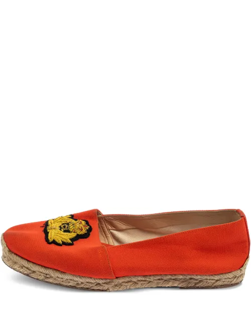 Espadrilles brodées à semelle plates - Christian Louboutin Pre-Owned - Modalova