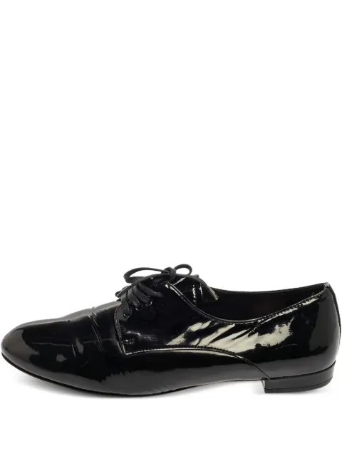 Miu Miu Pre-Owned patent-finish derby shoes 