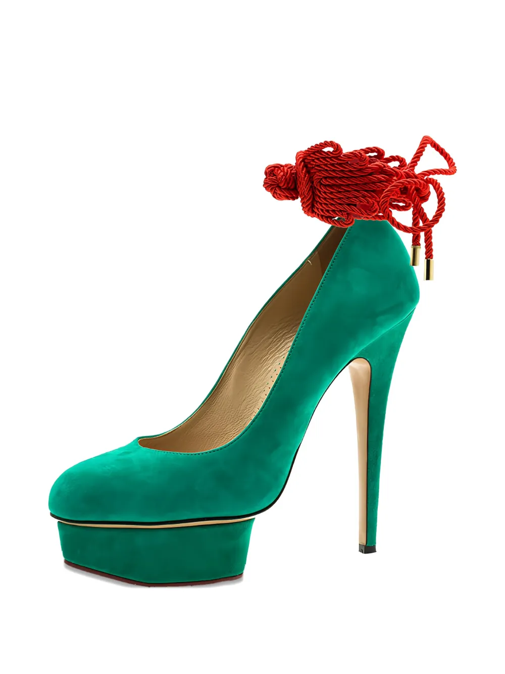 Charlotte Olympia Pre-owned 155mm Dolly rope-detail pumps | Image 2