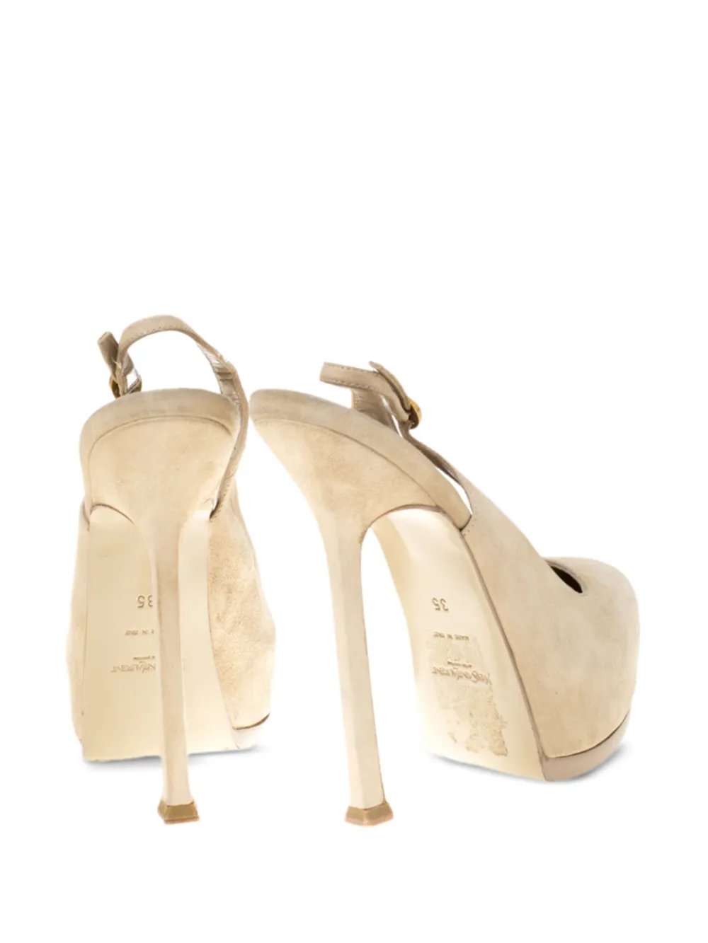 Saint Laurent Pre-Owned 135mm platform slingback pumps | Image 2