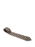 Dunhill patterned silk tie - Blue