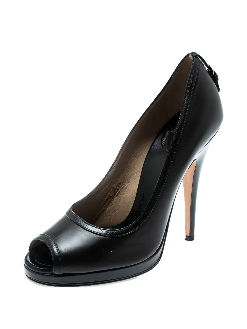 Dolce & Gabbana Pre-Owned 13mm peep-toe leather pumps | Image 2