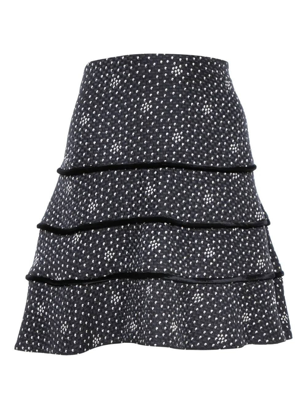 Emporio Armani Pre-Owned ruffled midi skirt | Black | Image 1