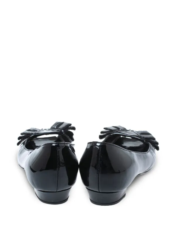 Saint Laurent Pre-Owned Ballerines à Bout Ouvert Noir FARFETCH MA