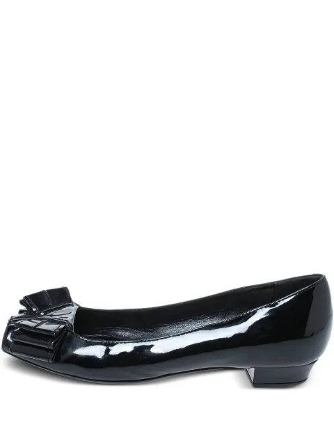 Saint Laurent Pre-Owned peep-toe ballet flats