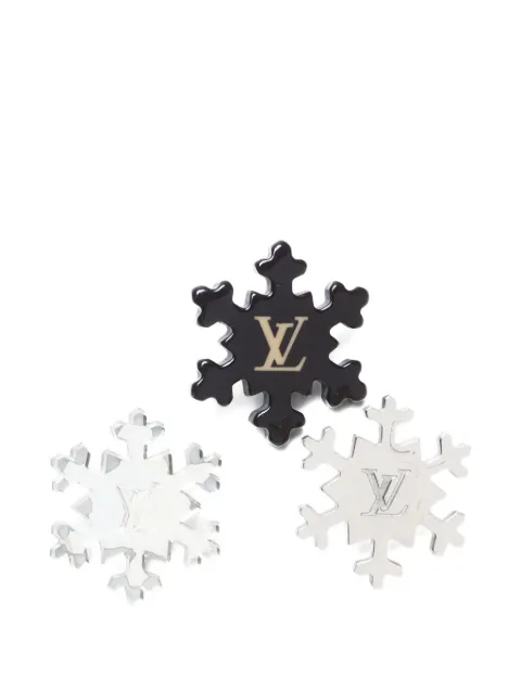 Louis Vuitton Pre-Owned 2000s Snowflake brooch (set of three)