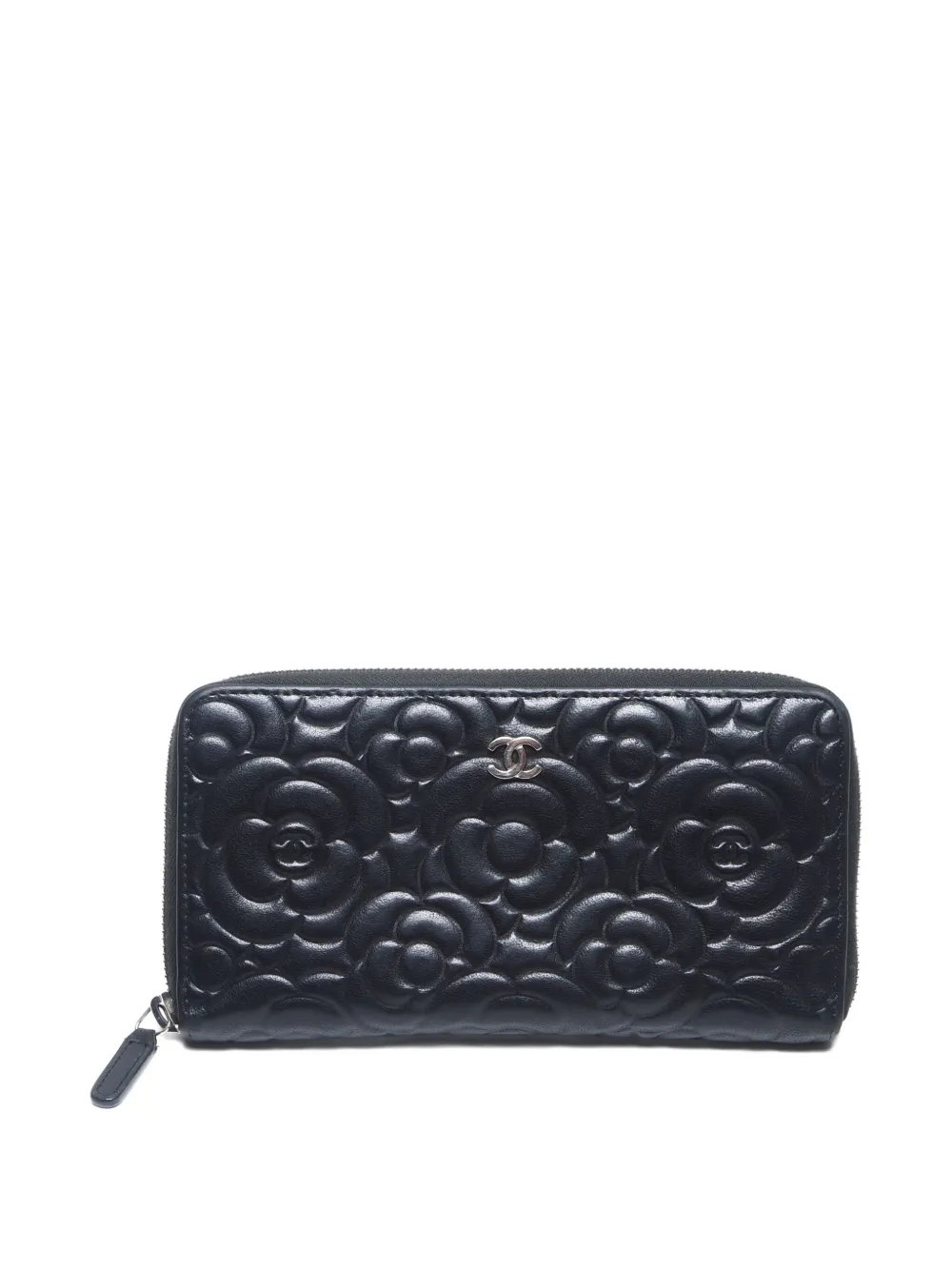 CHANEL Pre-Owned 2018-2019 Camellia long wallet | Black | Image 1