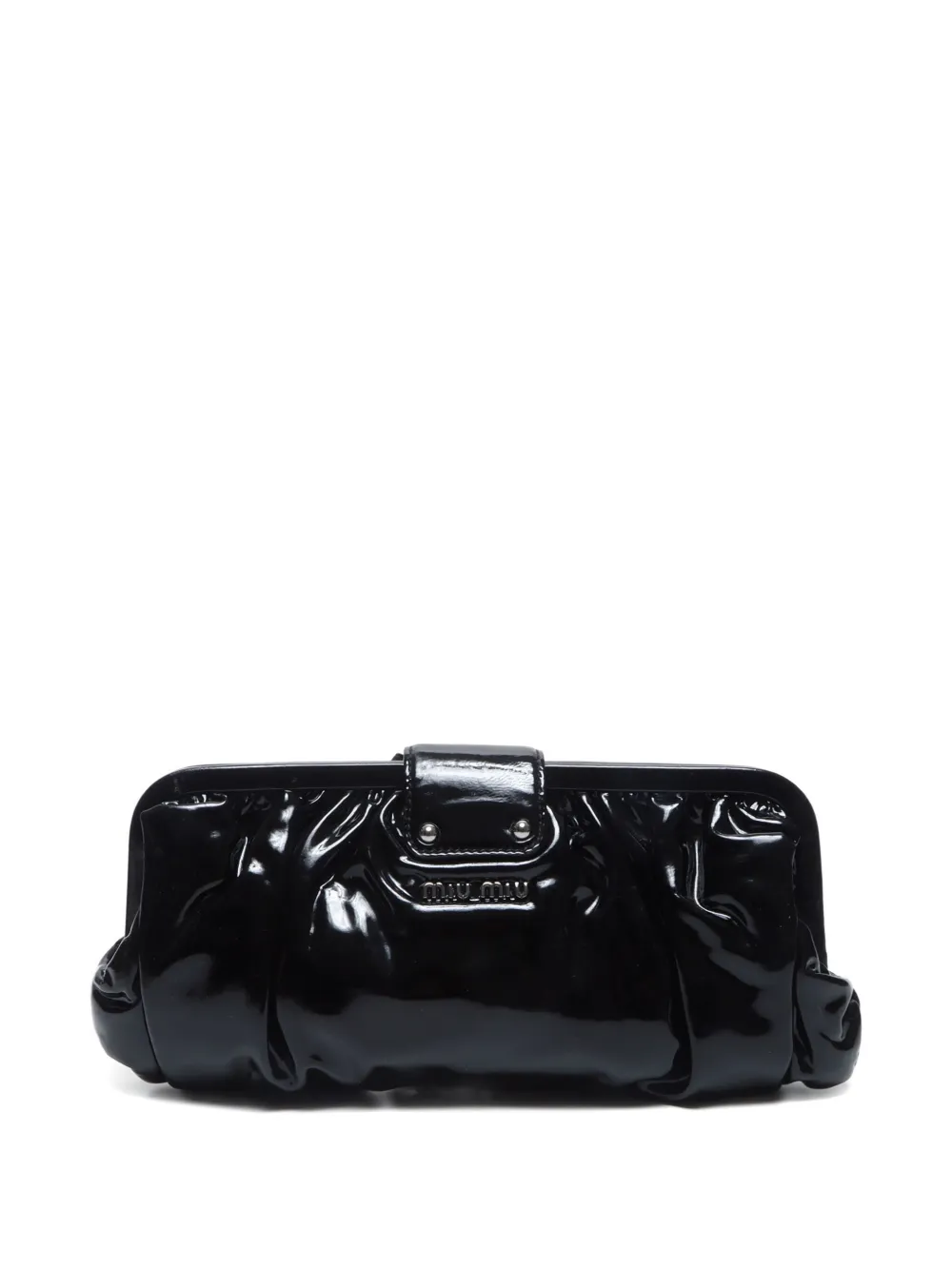 Miu Miu Pre-Owned 2010s patent-finish clutch bag | Image 2