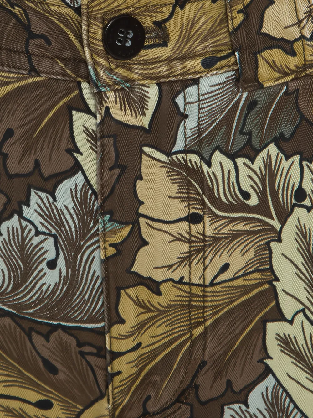 MARC JACOBS VINTAGE Pre-owned Acanthus-print Trousers In Brown