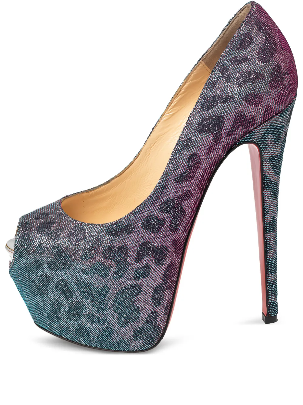 Pre-owned Christian Louboutin 155mm Leopard-print Pumps