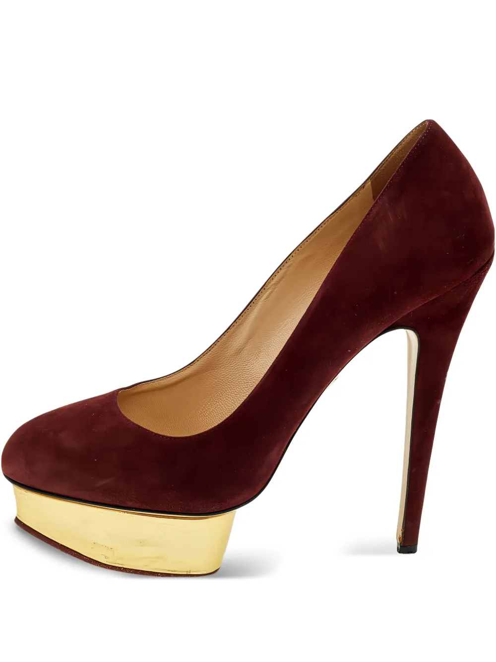 Pre-owned Charlotte Olympia  155mm Platform Pumps