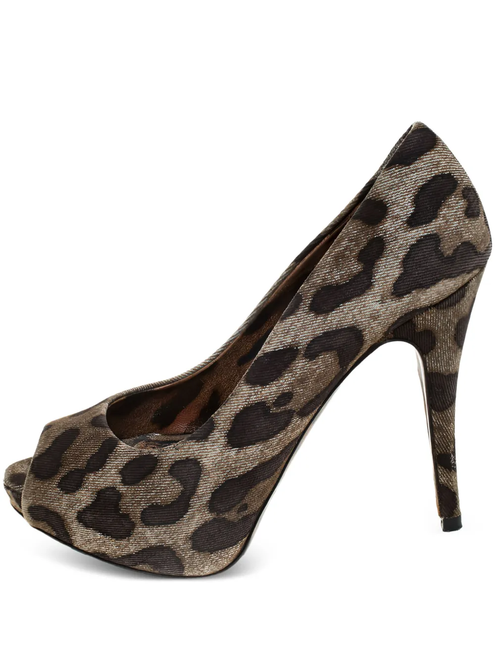 Dolce & Gabbana Pre-Owned sandalias con estampado de leopardo y tacón de 115mm | neutro | Image 1