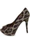Dolce & Gabbana Pre-Owned 115mm leopard-print sandals - Neutrals