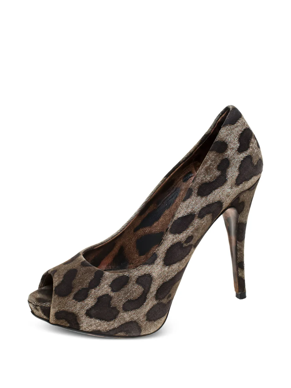 Dolce & Gabbana Pre-Owned sandalias con estampado de leopardo y tacón de 115mm | Image 2