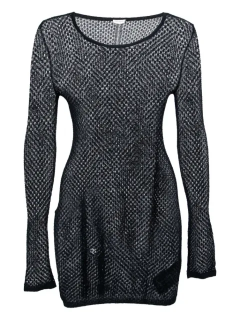 Saint Laurent Pre-Owned mesh knit mini dress