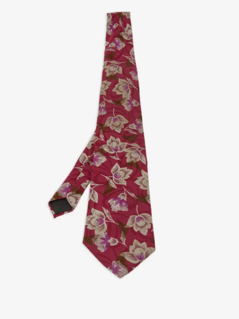 Lanvin Pre-Owned corbata con estampado floral
