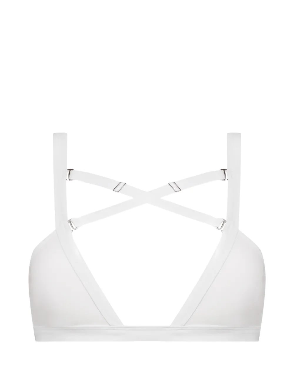 Maison Close Fatale bandeau bikini top - Bianco