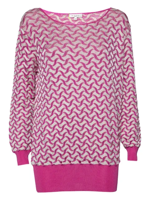 Etro Pre-Owned lurex-knit sweater
