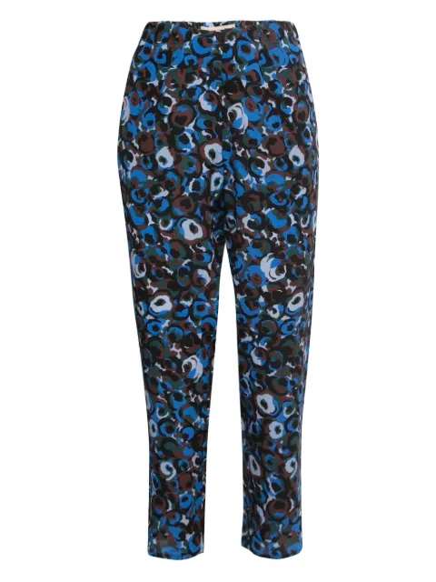 Marni Pre-Owned abstract-print silk trousers