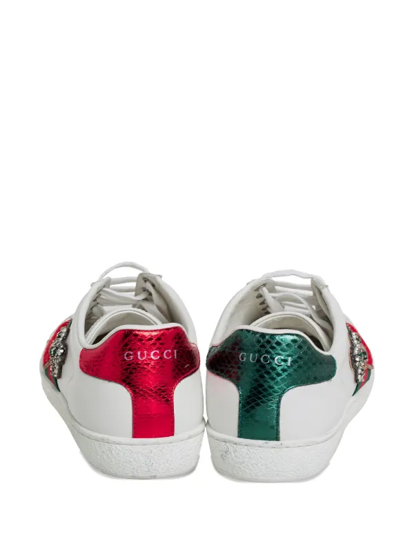 極美品　GUCCI レザー エース エンブロイダリー　Loved スニーカー GUCCI（グッチ） スニーカー レディース Ace エース エンブロイダリー