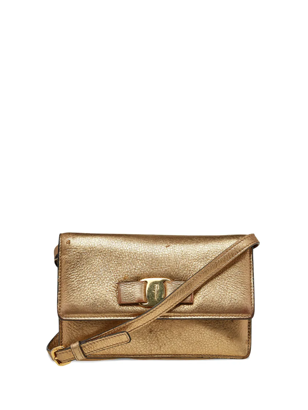 Ferragamo Pre-Owned Vara crossbody bag | Gold | Image 1