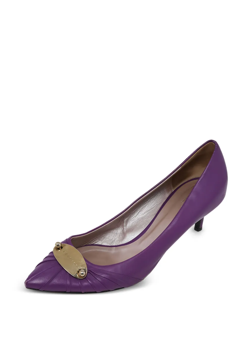 Versace Pre-Owned 60mm pleated pointed-toe pumps | Image 2