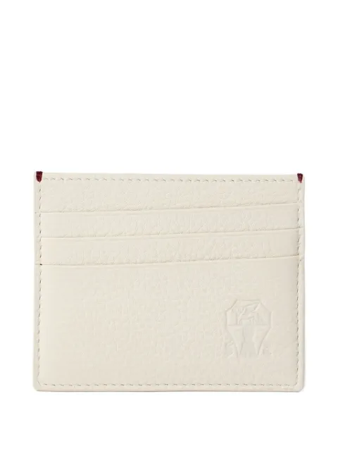Brunello Cucinelli tarjetero con logo en relieve