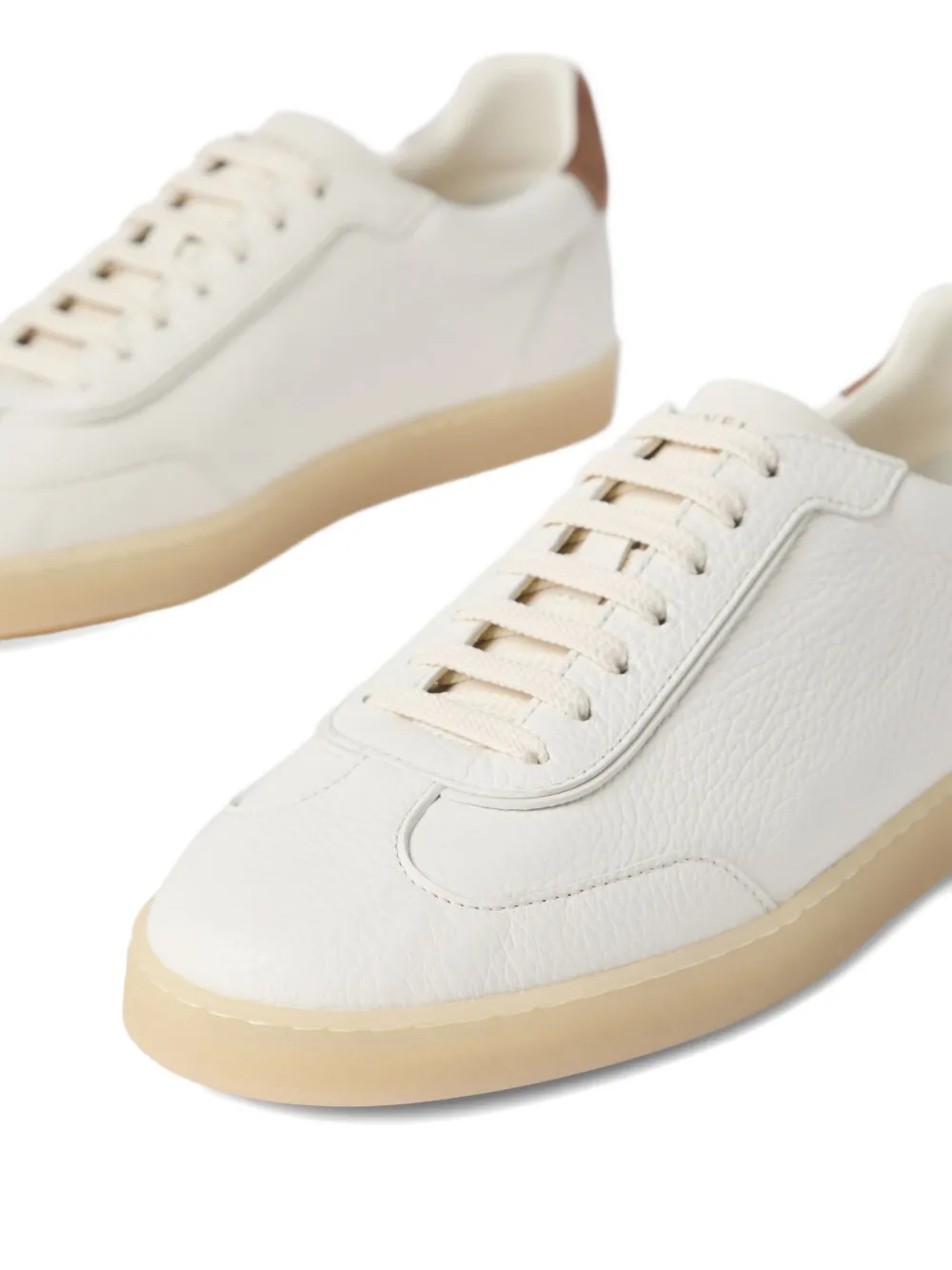 Brunello Cucinelli leather low-top sneakers White