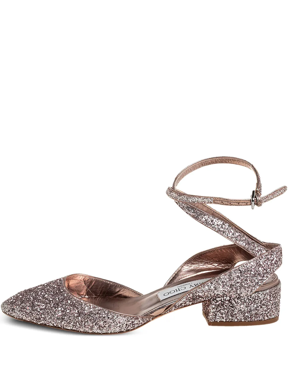Jimmy Choo Pre-Owned 35mm glitter pointed-toe sandals | Silver | Image 1