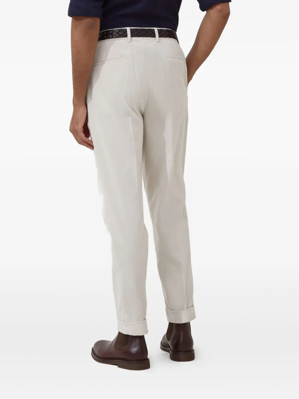 Brunello Cucinelli Geplooide pantalon Wit