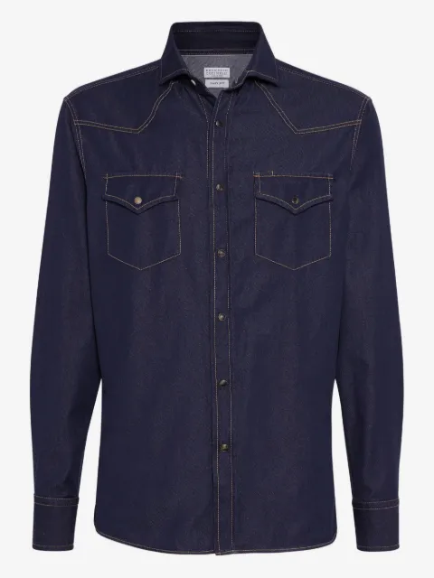 Brunello Cucinelli camisa de mezclilla