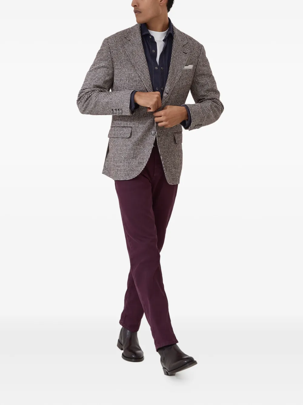 Brunello Cucinelli Denim overhemd - Blauw