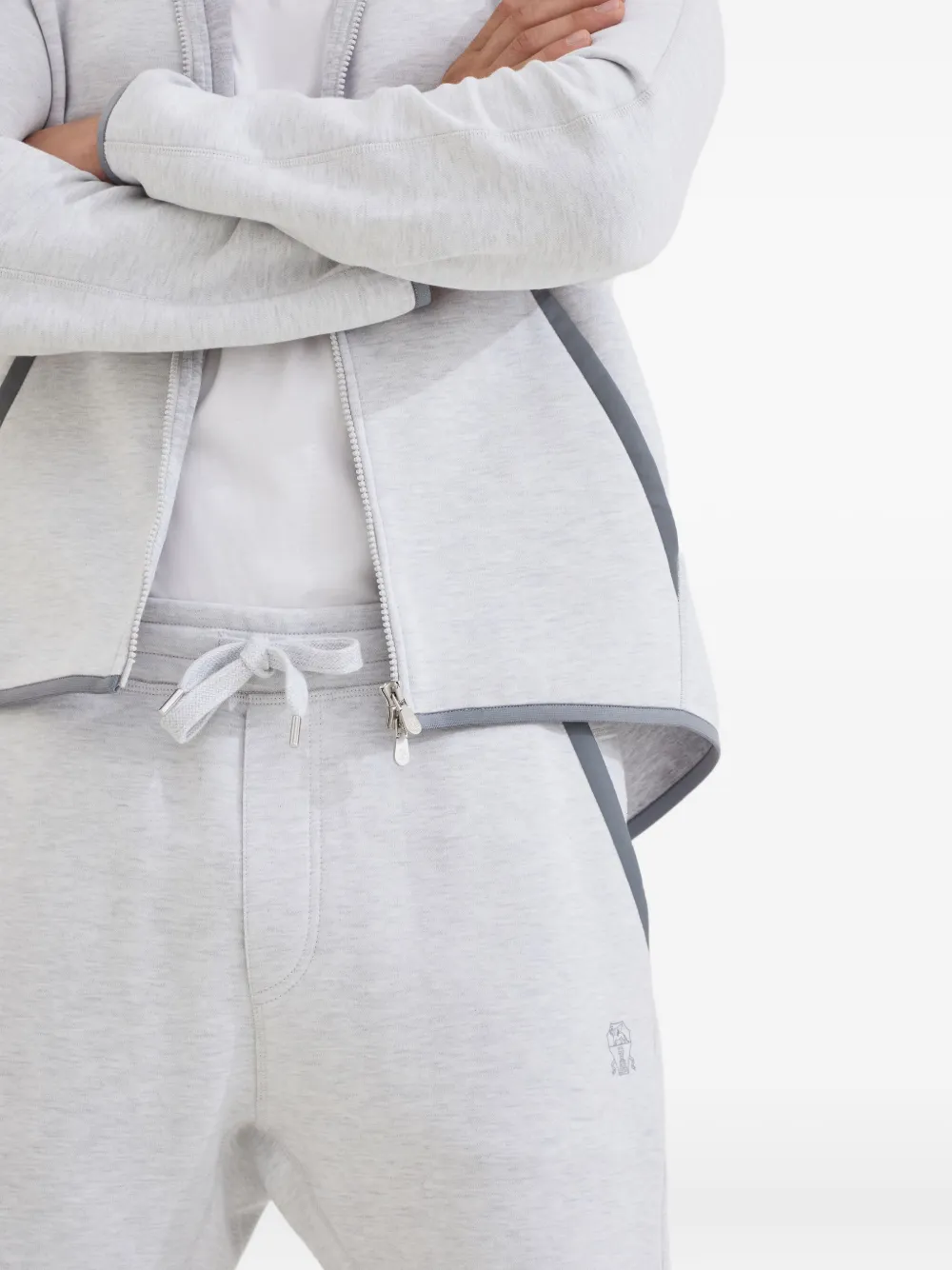 Brunello Cucinelli Trainingsbroek in katoenblend Grijs