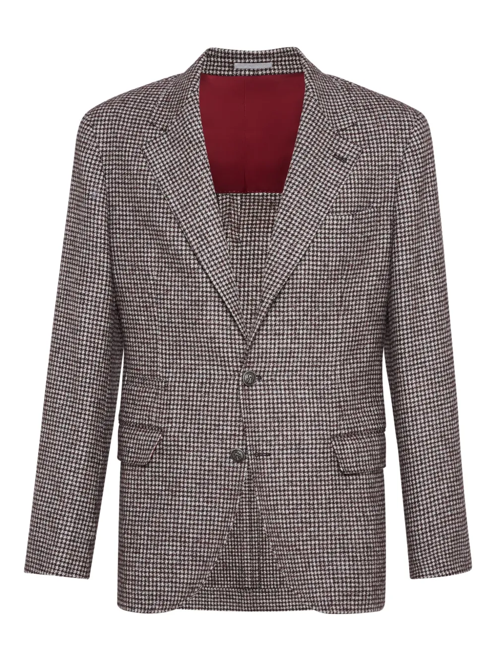Brunello Cucinelli houndstooth blazer | Brown | Image 1