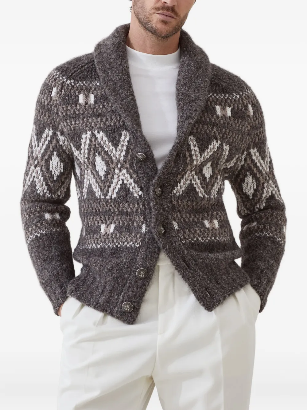 Brunello Cucinelli alpaca wool-blend cardigan | Cardigans | Image 2