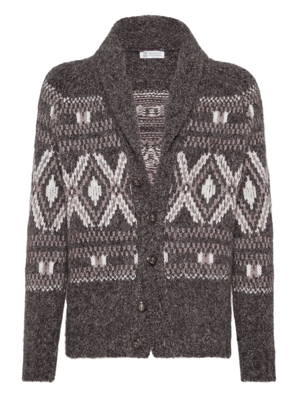 Brunello Cucinelli alpaca wool-blend cardigan | Brown | Image 1